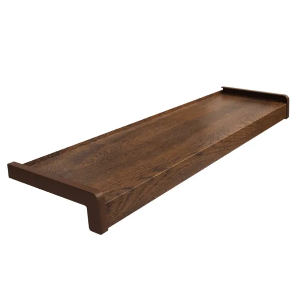 parapet stalowy laminowany orzech